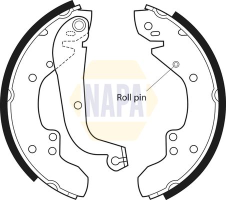 Napa NBS1008 Brake Shoe Set - 1