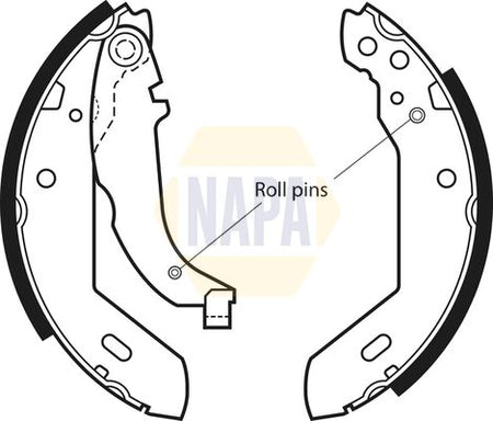 Napa NBS1009 Brake Shoe Set - 1