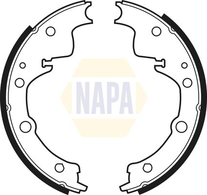 Napa NBS1010 Brake Shoe Set - 1