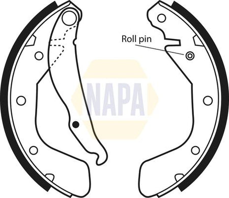 Napa NBS1016 Brake Shoe Set - 1