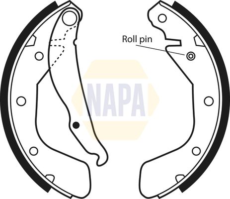 Napa NBS1016 Brake Shoe Set - 1