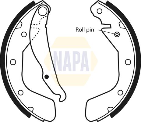 Napa NBS1017 Brake Shoe Set - 1