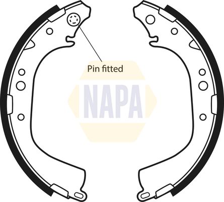 Napa NBS1018 Brake Shoe Set - 1
