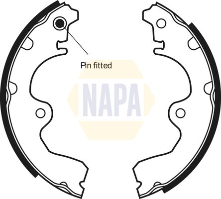 Napa NBS1019 Brake Shoe Set - 1