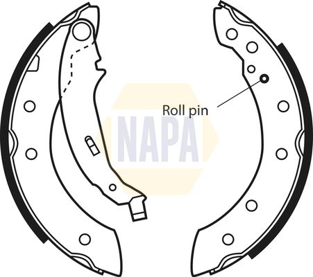 Napa NBS1021 Brake Shoe Set - 1