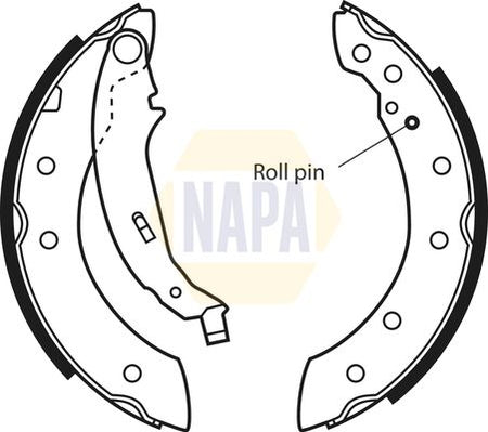 Napa NBS1021 Brake Shoe Set - 1