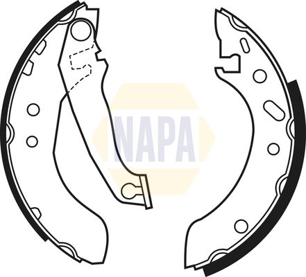 Napa NBS1024 Brake Shoe Set - 1