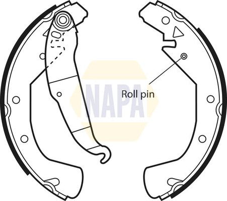 Napa NBS1028 Brake Shoe Set - 1