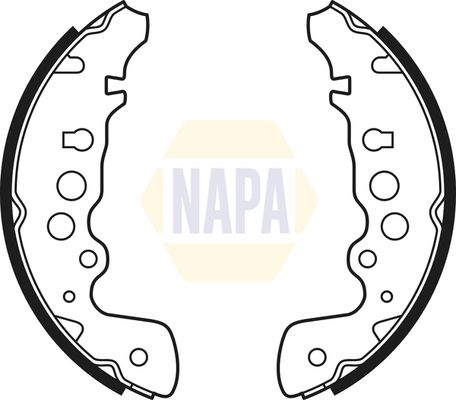 Napa NBS1034 Brake Shoe Set - 1