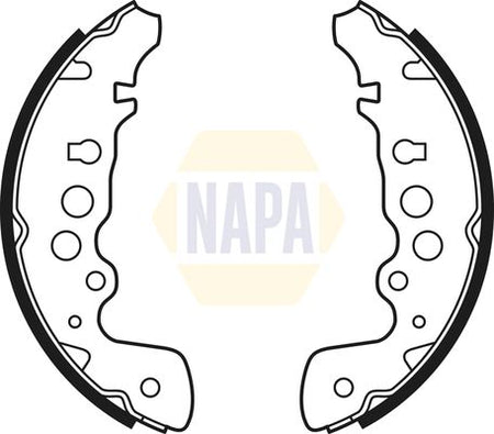 Napa NBS1034 Brake Shoe Set - 1