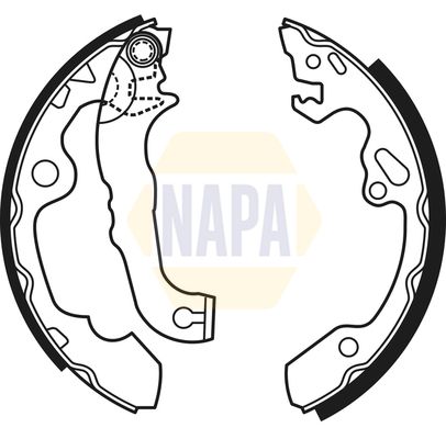 Napa NBS1035 Brake Shoe Set - 1