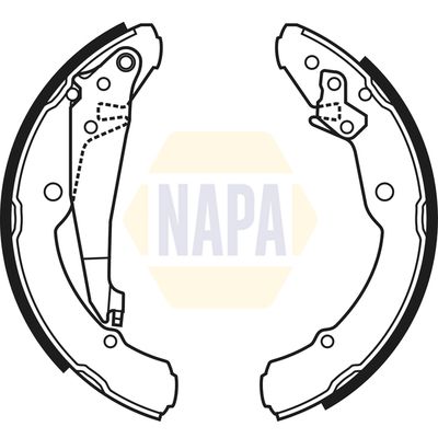 Napa NBS1036 Brake Shoe Set - 1