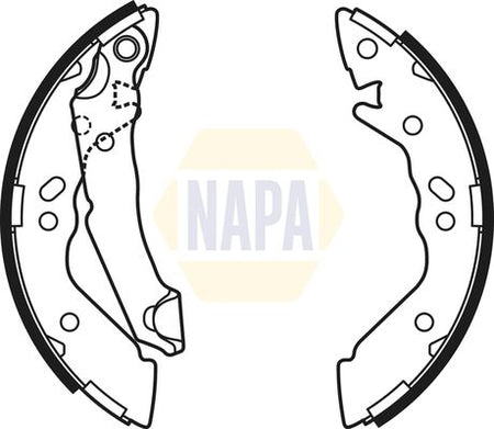 Napa NBS1038 Brake Shoe Set - 1