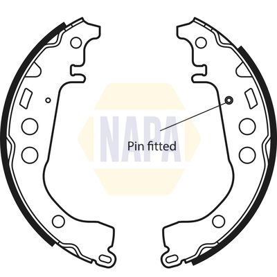 Napa NBS1039 Brake Shoe Set - 1