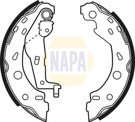 Napa NBS1040 Brake Shoe Set - 1