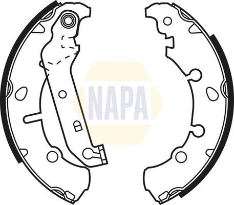 Napa NBS1043 Brake Shoe Set - 1