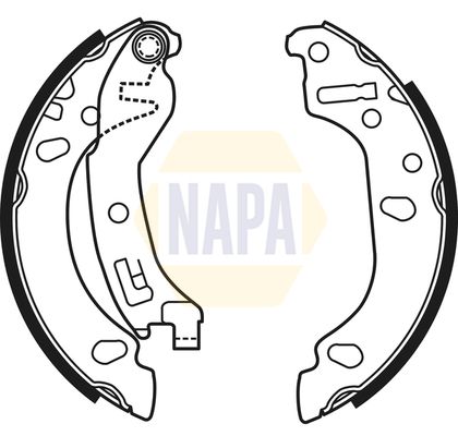 Napa NBS1047 Brake Shoe Set - 1
