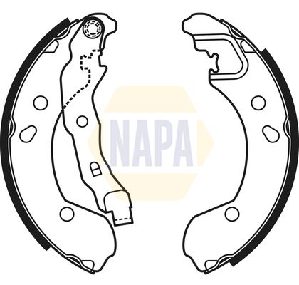 Napa NBS1049 Brake Shoe Set - 1