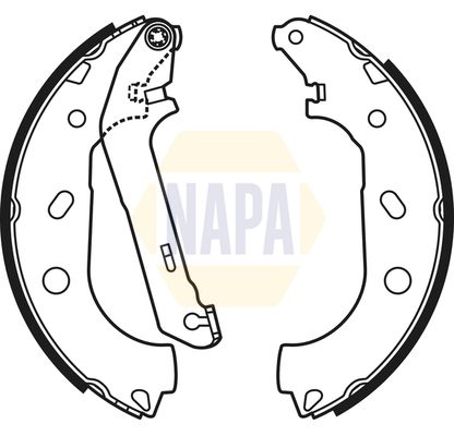 Napa NBS1051 Brake Shoe Set - 1