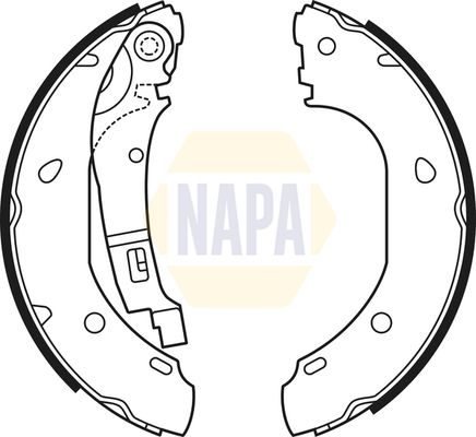 Napa NBS1052 Brake Shoe Set - 1