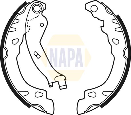 Napa NBS1059 Brake Shoe Set - 1