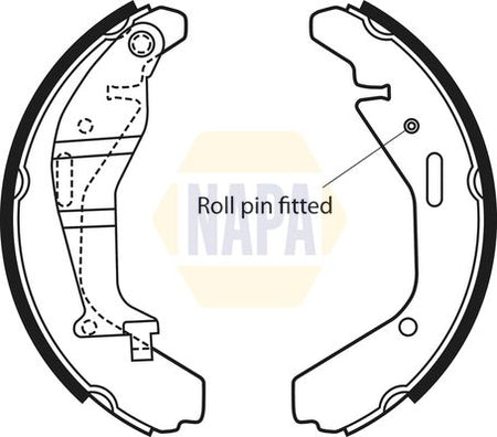 Napa NBS1061 Brake Shoe Set - 1