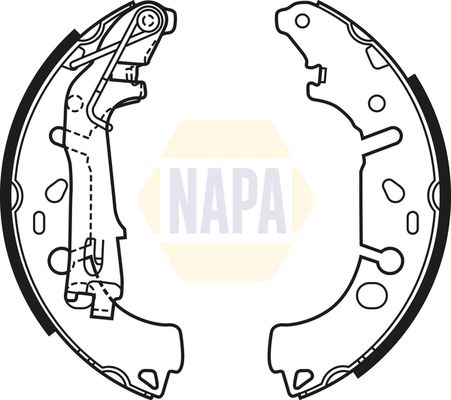 Napa NBS1063 Brake Shoe Set - 1