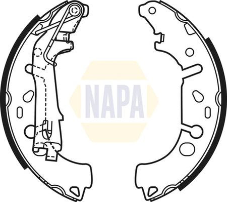 Napa NBS1063 Brake Shoe Set - 1