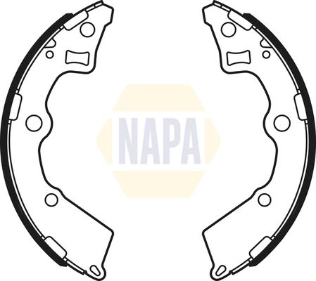 Napa NBS1064 Brake Shoe Set - 1