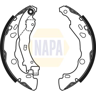 Napa NBS1065 Brake Shoe Set - 1