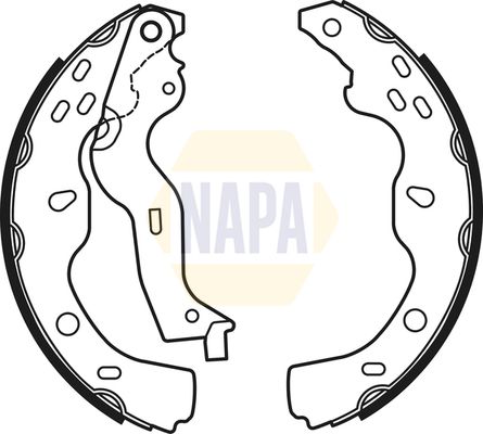 Napa NBS1066 Brake Shoe Set - 1