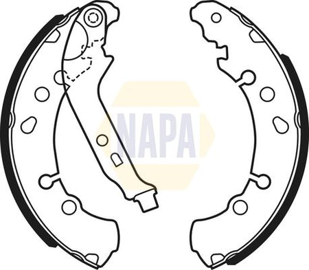 Napa NBS1069 Brake Shoe Set - 1