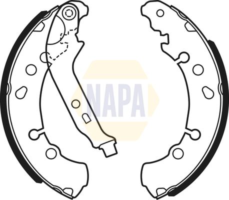 Napa NBS1069 Brake Shoe Set - 1