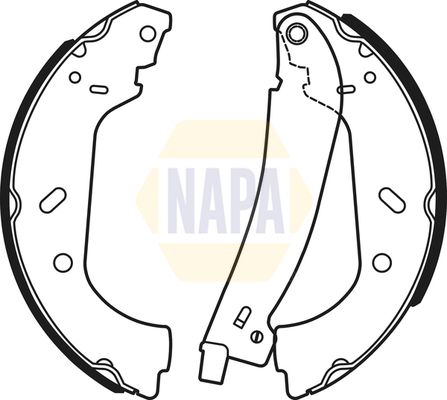 Napa NBS1071 Brake Shoe Set - 1