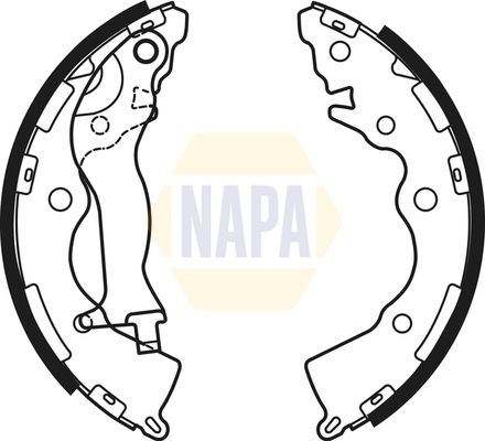 Napa NBS1073 Brake Shoe Set - 1