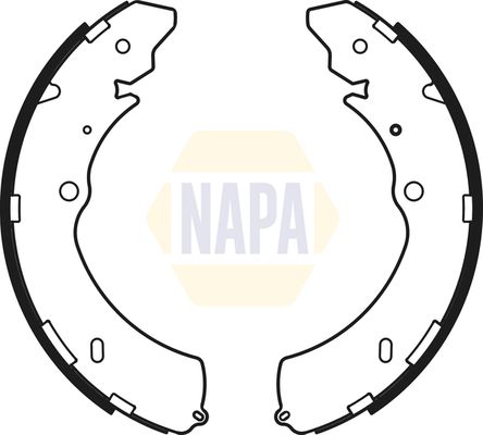 Napa NBS1074 Brake Shoe Set - 1