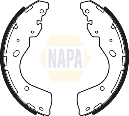 Napa NBS1077 Brake Shoe Set - 1