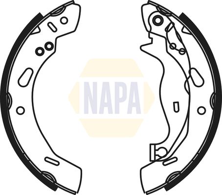 Napa NBS1078 Brake Shoe Set - 1