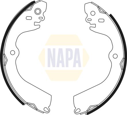 Napa NBS1079 Brake Shoe Set - 1