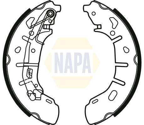 Napa NBS1085 Brake Shoe Set - 1