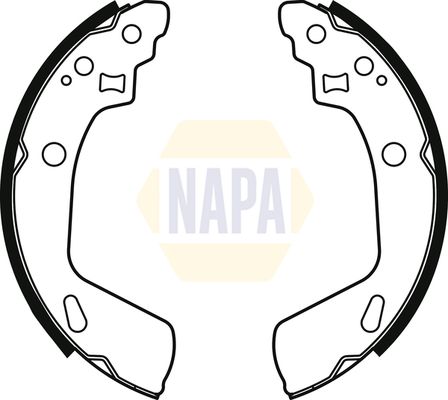 Napa NBS1087 Brake Shoe Set - 1