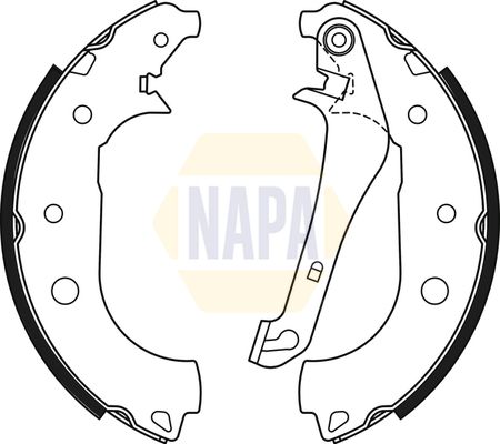 Napa NBS1088 Brake Shoe Set - 1