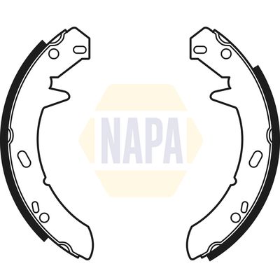Napa NBS5007 Brake Shoe Set, parking brake - 1