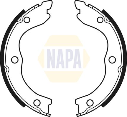 Napa NBS5015 Brake Shoe Set, parking brake - 1