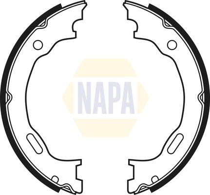 Napa NBS5016 Brake Shoe Set, parking brake - 1