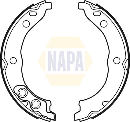 Napa NBS5020 Brake Shoe Set, parking brake - 1