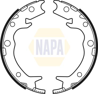 Napa NBS5021 Brake Shoe Set, parking brake - 1