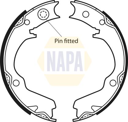 Napa NBS5024 Brake Shoe Set, parking brake - 1