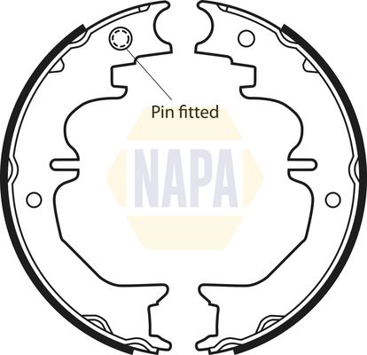 Napa NBS5025 Brake Shoe Set, parking brake - 1