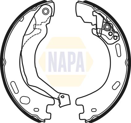 Napa NBS5033 Brake Shoe Set, parking brake - 1